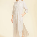 Riga Dress - Tan Stripes
