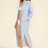 Riga Dress - Blue Stripes