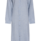 Lido Midi Shirt Dress - Light Blue Stripes