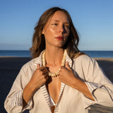 Riga Dress - Tan Stripes
