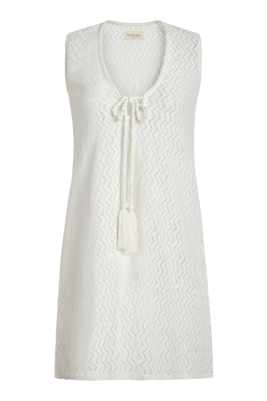 Sorrento Short Dress - White