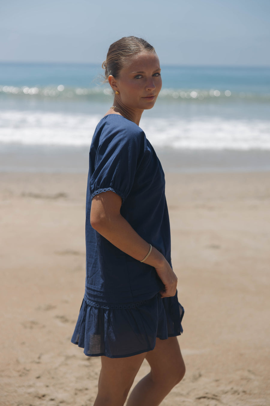 Verano Dress - Navy Blue