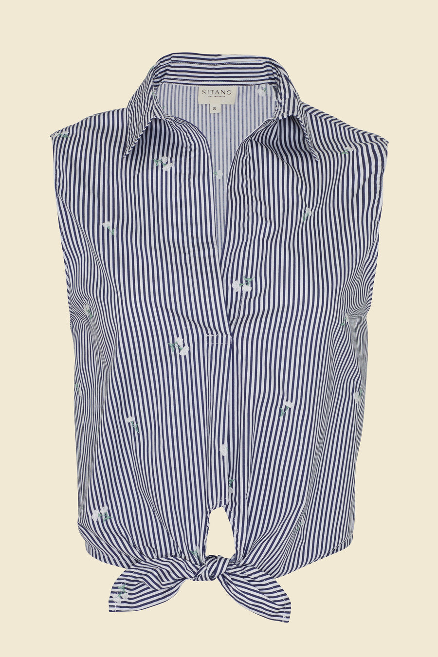 Sole Shirt - Navy & White Stripes