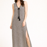 Sorrento Dress - Black and Cream
