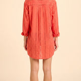 Positano Shirt Dress - Coral
