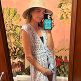 Fontelina Dress - Lucca Eyelet Light Blue