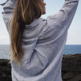 Lido Shirt Dress - Light Blue Stripes