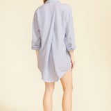 Lido Shirt Dress - Light Blue Stripes
