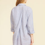 Lido Shirt Dress - Light Blue Stripes