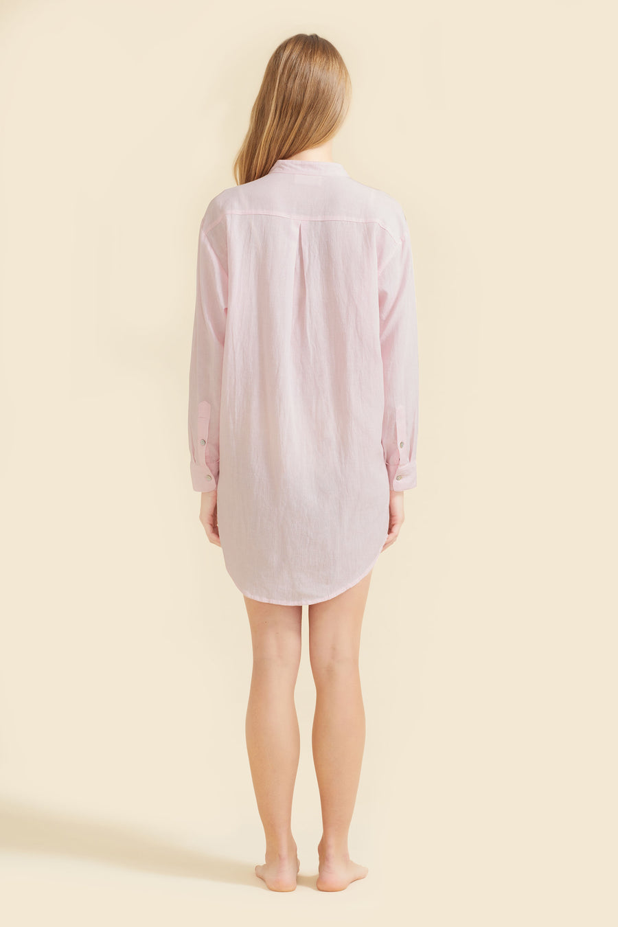 Luna Shirt Dress - Light Pink