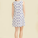 Natalia Dress - Blue/Cream (FINAL SALE)