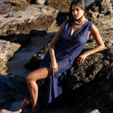 Sorrento Dress - Aria Crochet in Navy