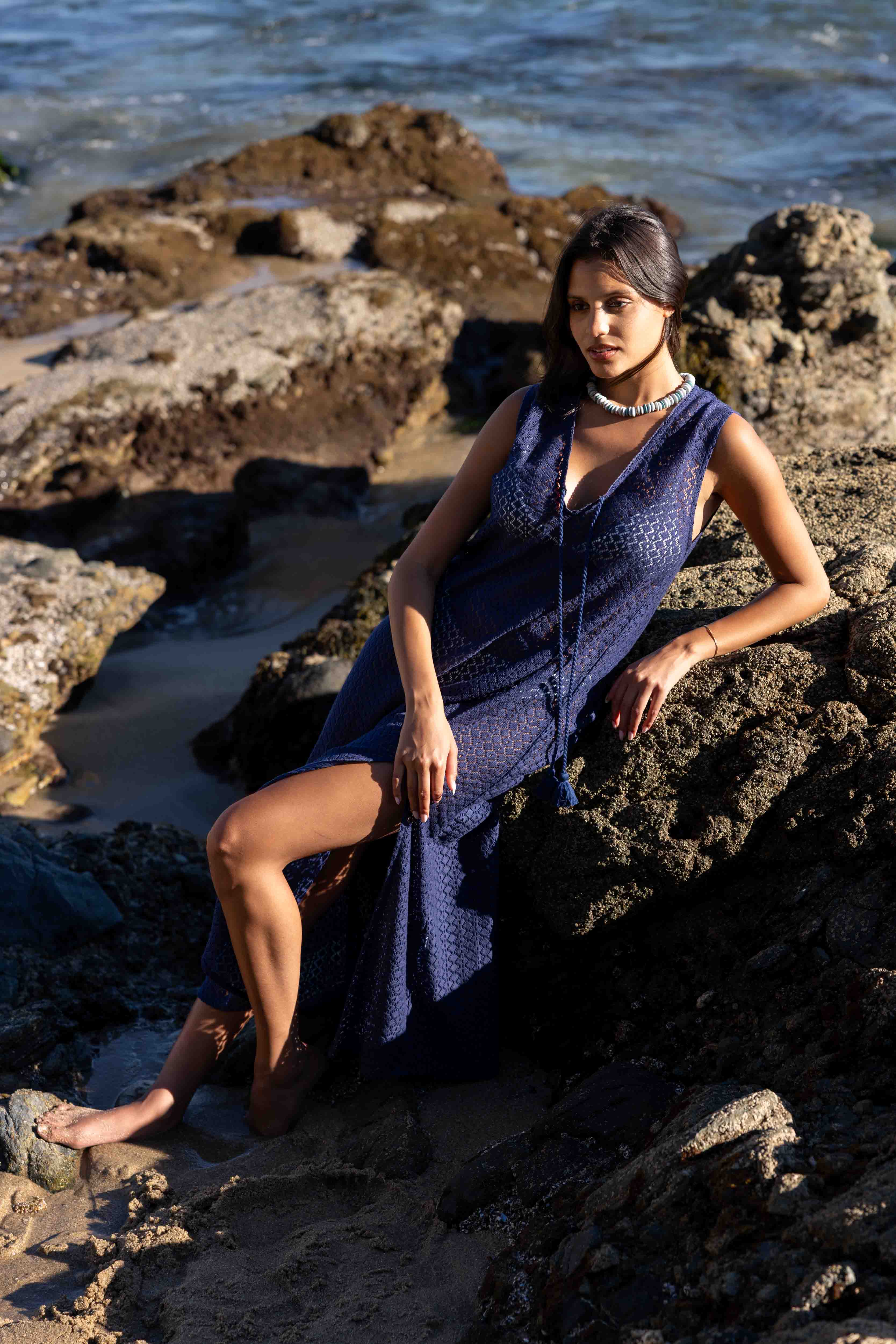 crochet navy dress Daily Reminder Navy Blue Crochet Dress Shop the Mint