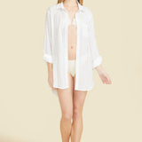 Positano Shirt Dress - White