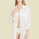 Positano Shirt Dress - White