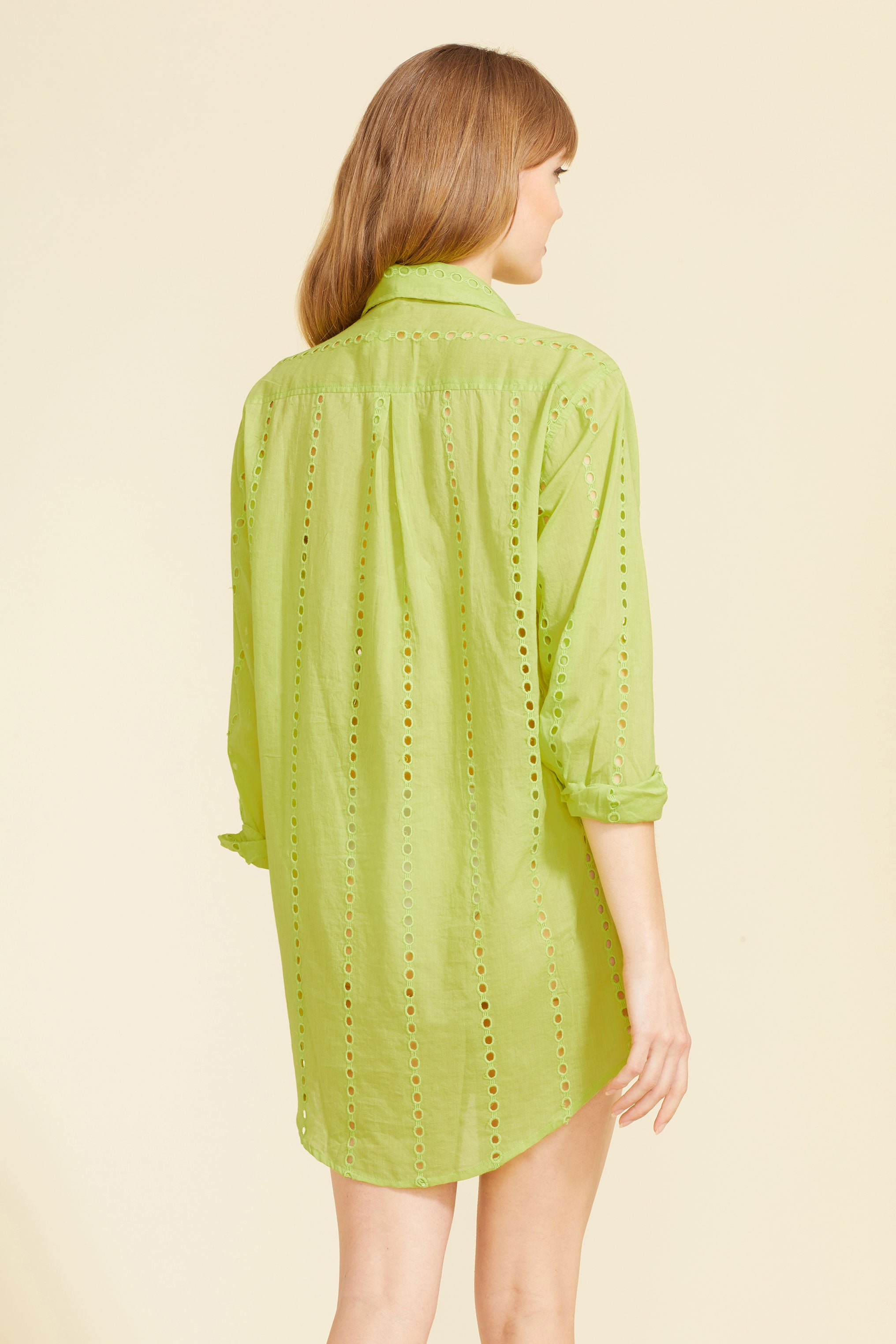 chartreuse dress shirt Frank & Eileen