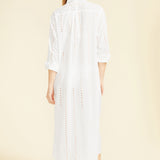 Positano Maxi Shirt Dress - White
