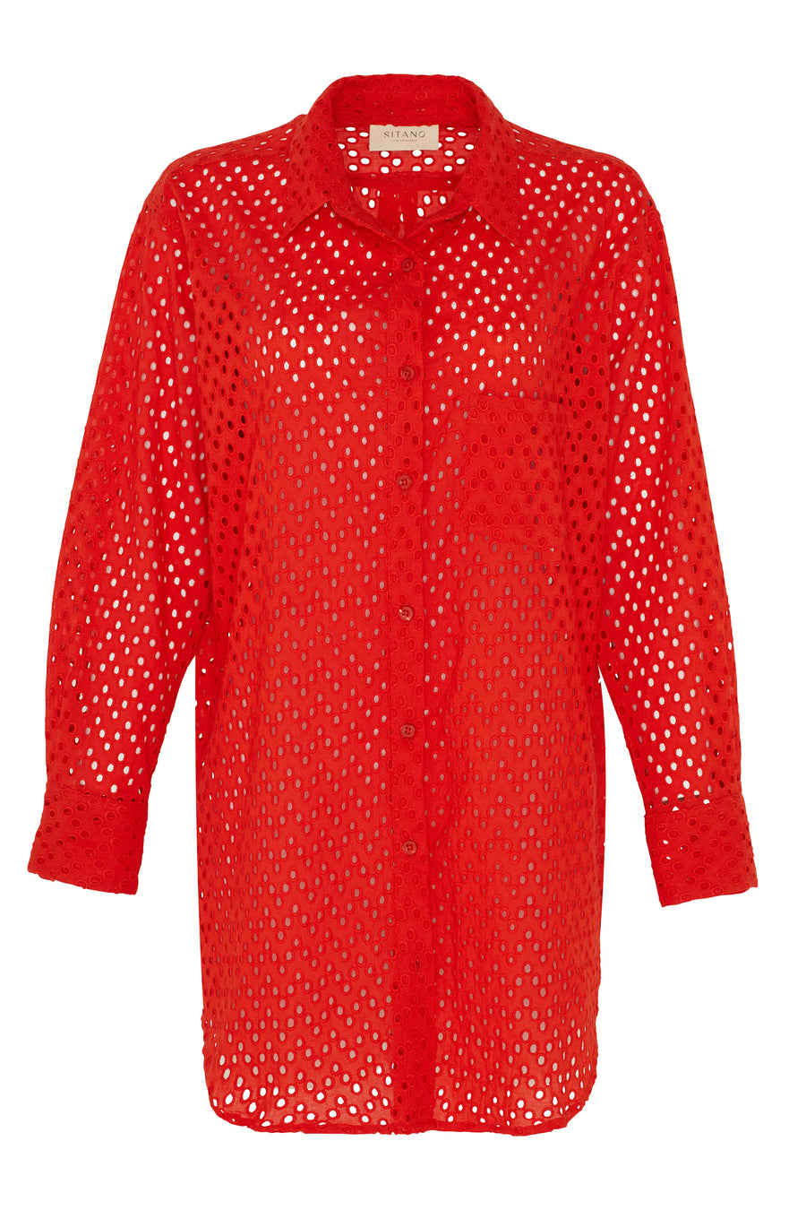 Positano Shirt Dress - Coral