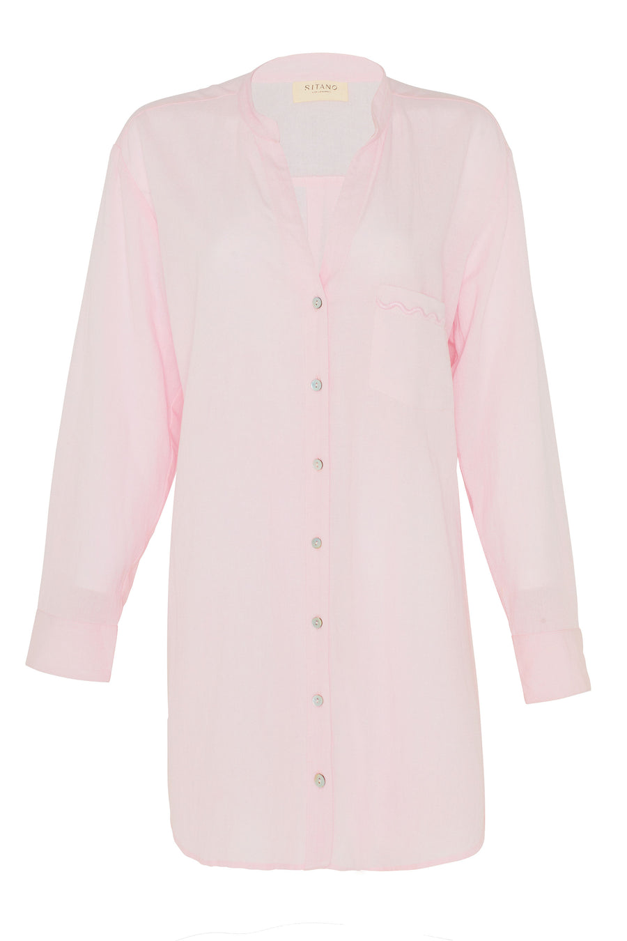 Luna Shirt Dress - Light Pink