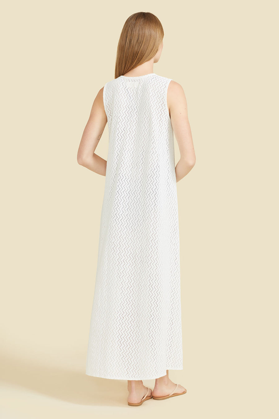 Sorrento Dress - White Crochet (Pre-order)