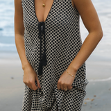 Sorrento Dress - Black and Cream