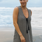 Sorrento Dress - Black and Cream