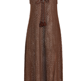 Sorrento Dress - Aria Crochet in Brown