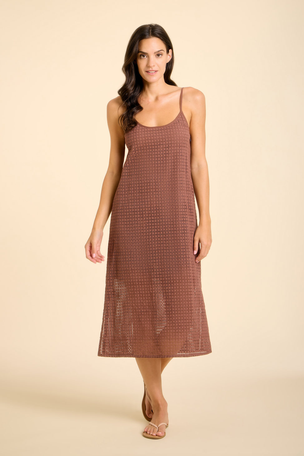 SITANO Women's Figo Tank Dress - Natural SITANO Women's Figo Tank Dress - Natural