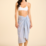 Forte Sarong - Blue & Cream Animal Print