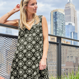 Natalia Dress - Black/Cream (FINAL SALE)