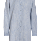 Lido Shirt Dress - Light Blue Stripes