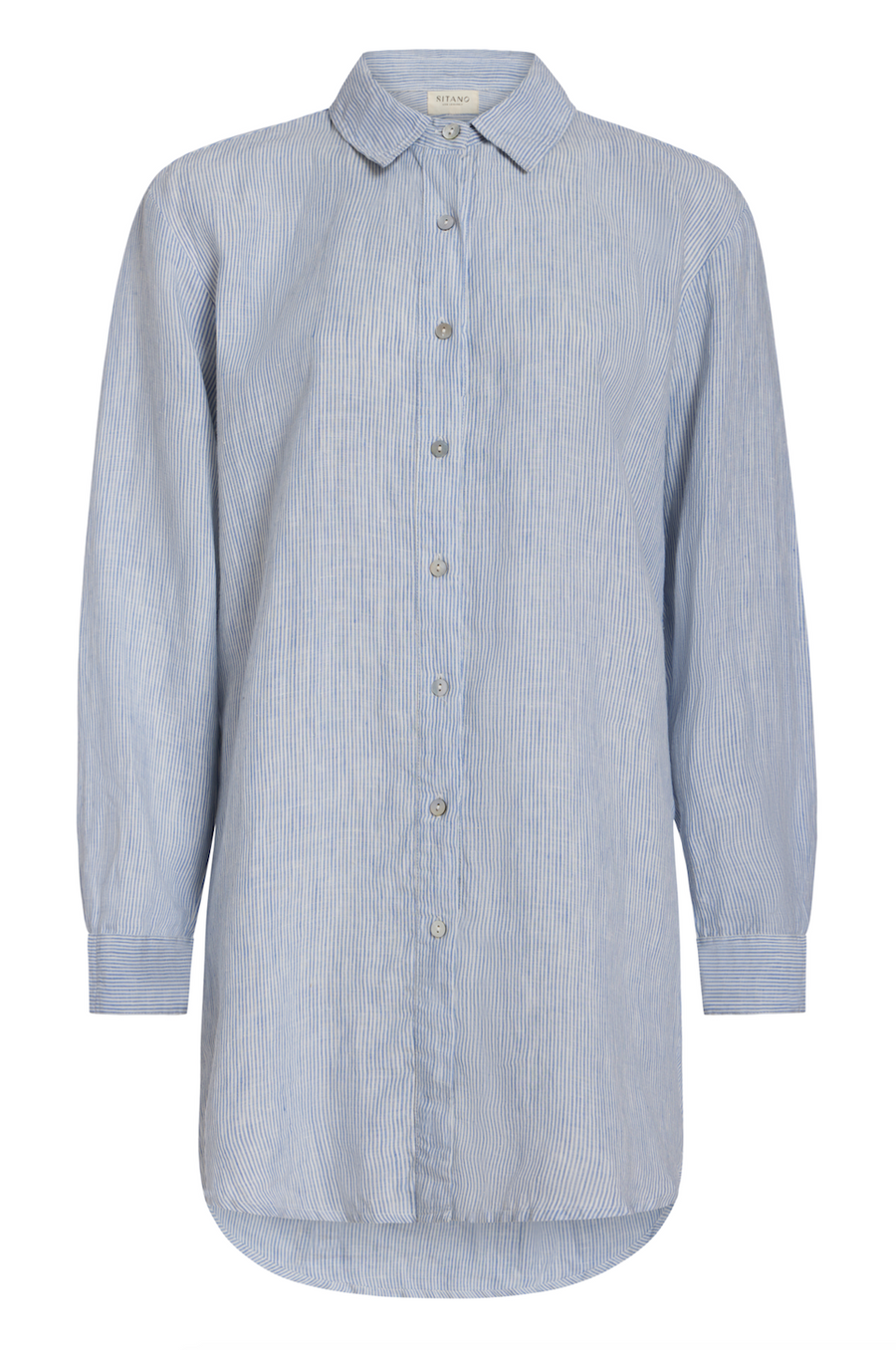 Lido Shirt Dress - Light Blue Stripes
