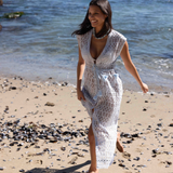 Fontelina Dress - Lucca Eyelet Light Blue