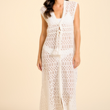 Fontelina Dress - Lucca Eyelet White