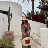 Sorrento Dress - Black and Cream