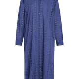Positano Maxi Shirt Dress - Navy