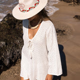 Sorrento Bell Sleeve Dress - White