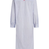 Lido Midi Shirt Dress - Light Blue Stripes with Ciao