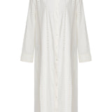 Positano Maxi Shirt Dress - White